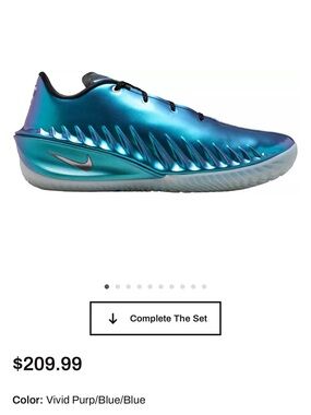 Nike Men’s Vivid Purple/Blue Low-Profile Athletic Shoe